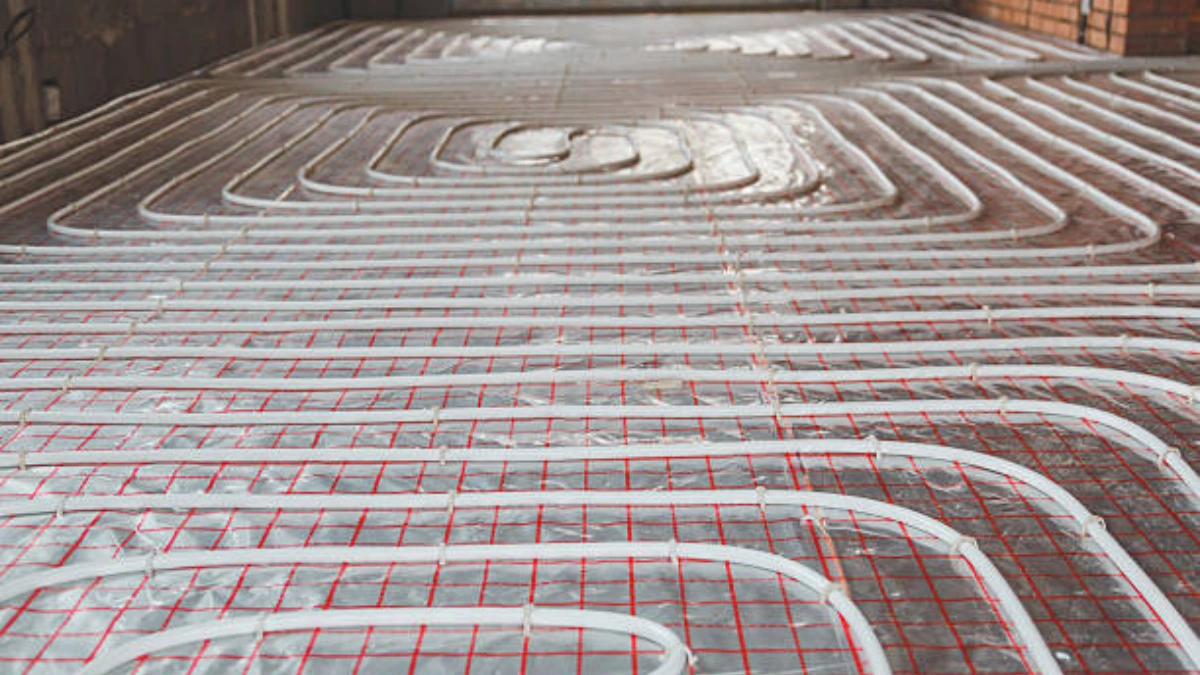 under floor heating pipe