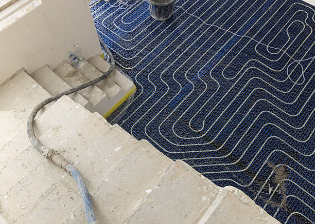 Underfloor heating pipework