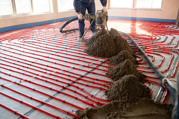 Underfloor heating pipework