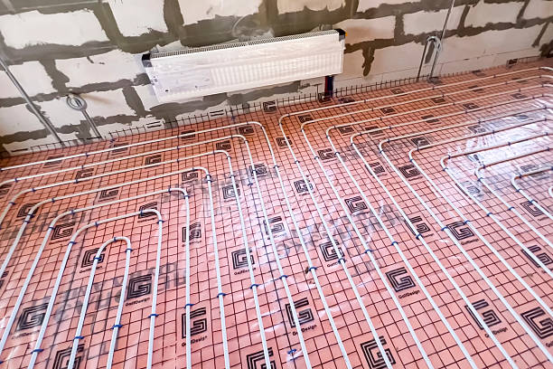 Underfloor heating pipework